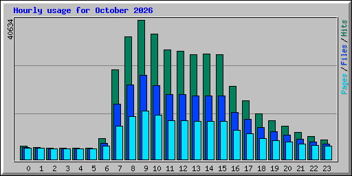 Hourly usage for October 2026
